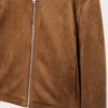 Faux Suede Zip-Up Jacket Faux Suede Zip-Up Jacket