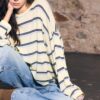Fine Knit Striped Jumper