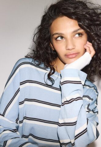 Fine Knit Striped Jumper