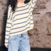 Fine Knit Striped Jumper