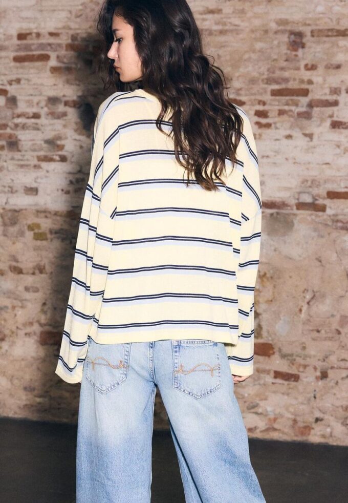 Fine Knit Striped Jumper