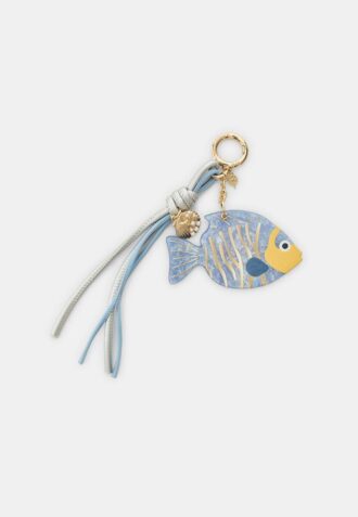 Fish Pendant Key Ring with Beads