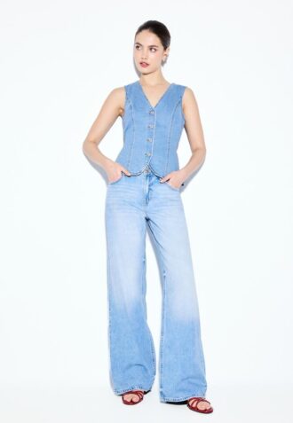 Fitted Denim Top