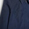 Fitted Double Zip Bengaline Denim Shirt
