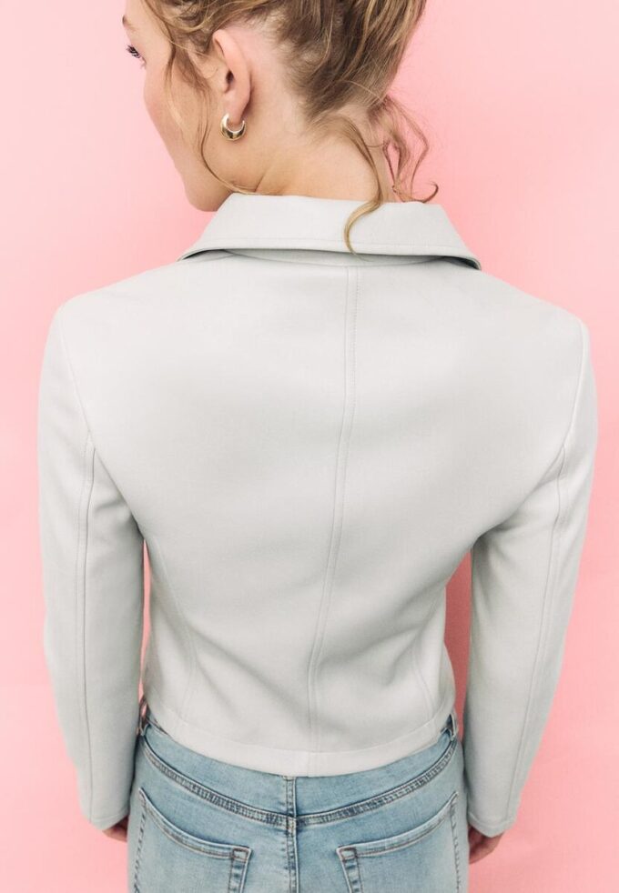 Fitted Leather Effect Jacket Fitted Leather Effect Jacket