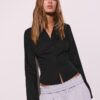 Fitted Shirt with Flowing Sleeves Fitted Shirt with Flowing Sleeves