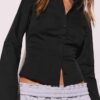 Fitted Shirt with Flowing Sleeves Fitted Shirt with Flowing Sleeves