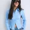 Fitted Shirt with Underbust Seam Fitted Shirt with Underbust Seam