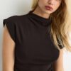 Fitted Short Dress with Ruched Detail Fitted Short Dress with Ruched Detail