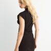 Fitted Short Dress with Ruched Detail Fitted Short Dress with Ruched Detail