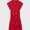 Fitted Short Dress with Ruched Detail Fitted Short Dress with Ruched Detail