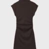 Fitted Short Dress with Ruched Detail Fitted Short Dress with Ruched Detail