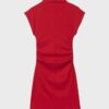 Fitted Short Dress with Ruched Detail Fitted Short Dress with Ruched Detail