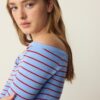 Fitted Striped Knit Jumper