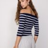 Fitted Striped Knit Jumper