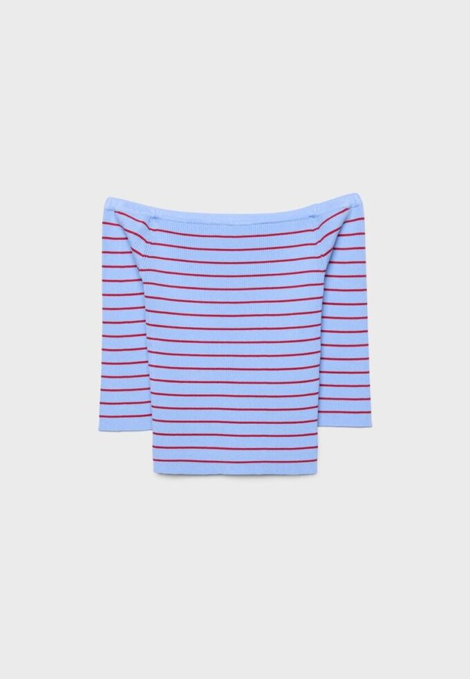 Fitted Striped Knit Jumper