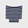 Fitted Striped Knit Jumper