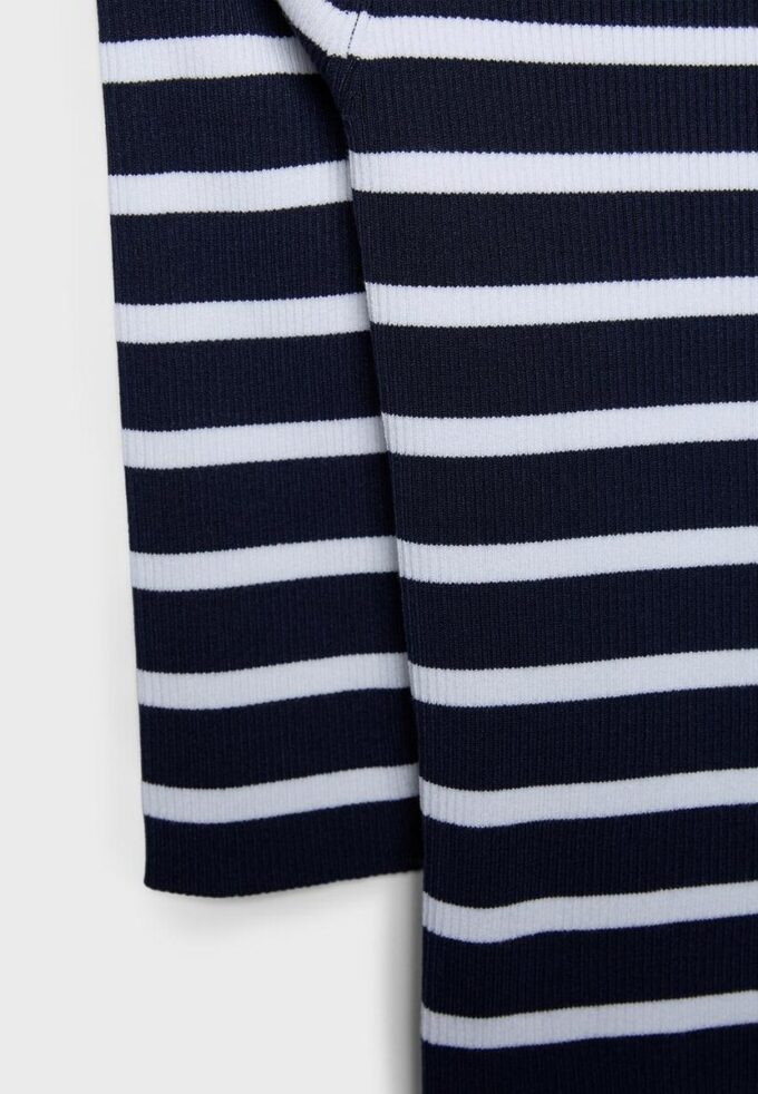 Fitted Striped Knit Jumper