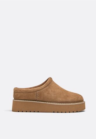 Flat Leather Clogs
