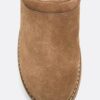 Flat Leather Clogs
