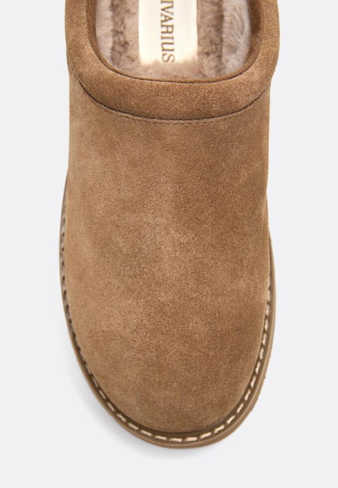 Flat Leather Clogs