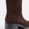 Flat Leather Riding Boot