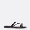 Flat Sandals with Stone Detail