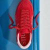 Flat Sole Trainers with Leather Details