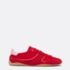 Flat Sole Trainers with Leather Details