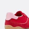Flat Sole Trainers with Leather Details