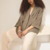 Flowing Double-Breasted Blazer Flowing Double-Breasted Blazer
