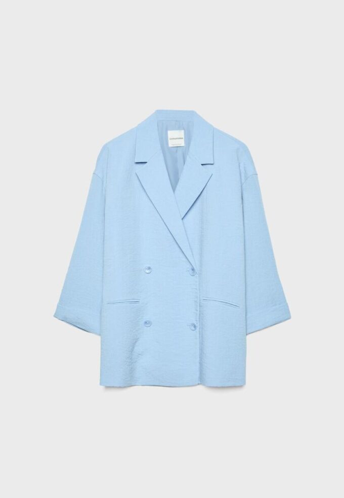 Flowing Double-Breasted Blazer Flowing Double-Breasted Blazer
