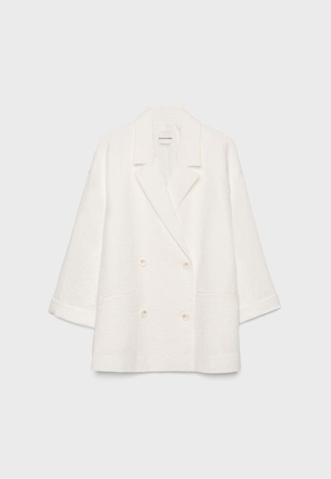 Flowing Double-Breasted Blazer