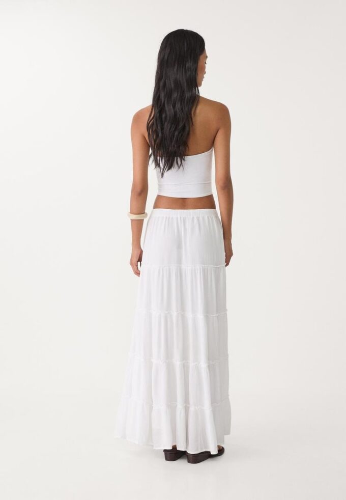 Flowing Panelled Midi Skirt