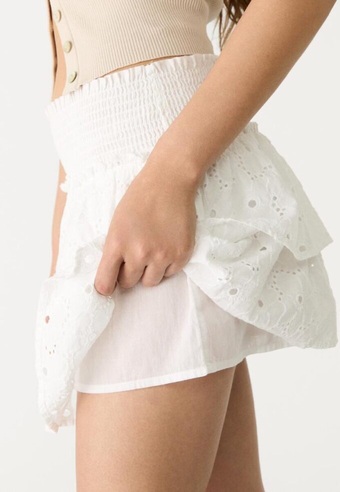 Flowing Skort with Embroidery Flowing Skort with Embroidery