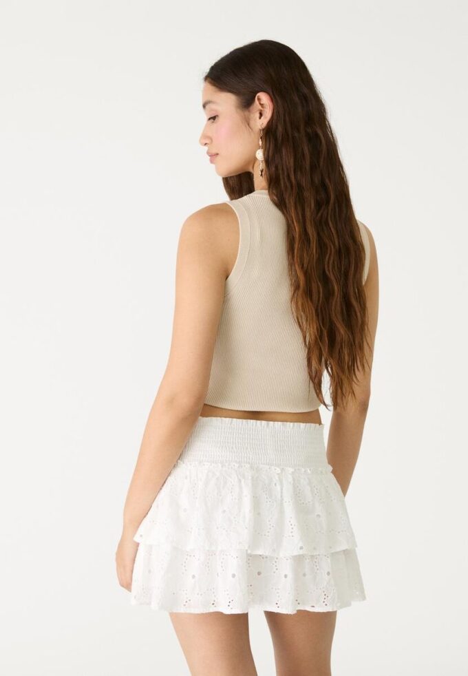 Flowing Skort with Embroidery Flowing Skort with Embroidery