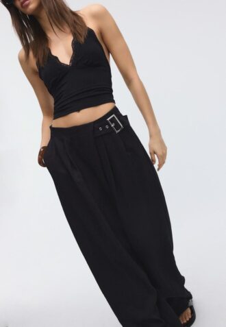 Flowing Trousers with a Buckle Flowing Trousers with a Buckle