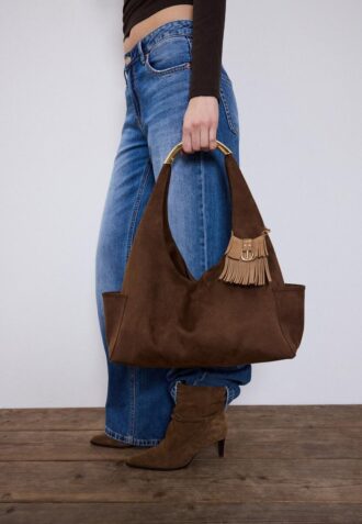 Fringed Bag Charm Keyring