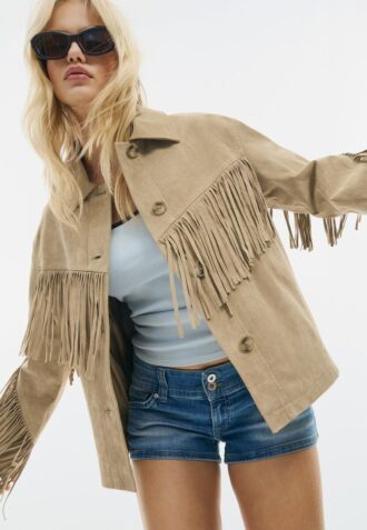 Fringed Leather Jacket