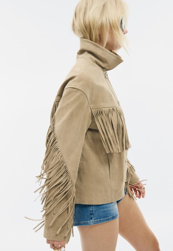 Fringed Leather Jacket