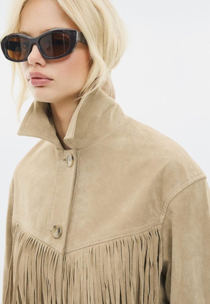 Fringed Leather Jacket
