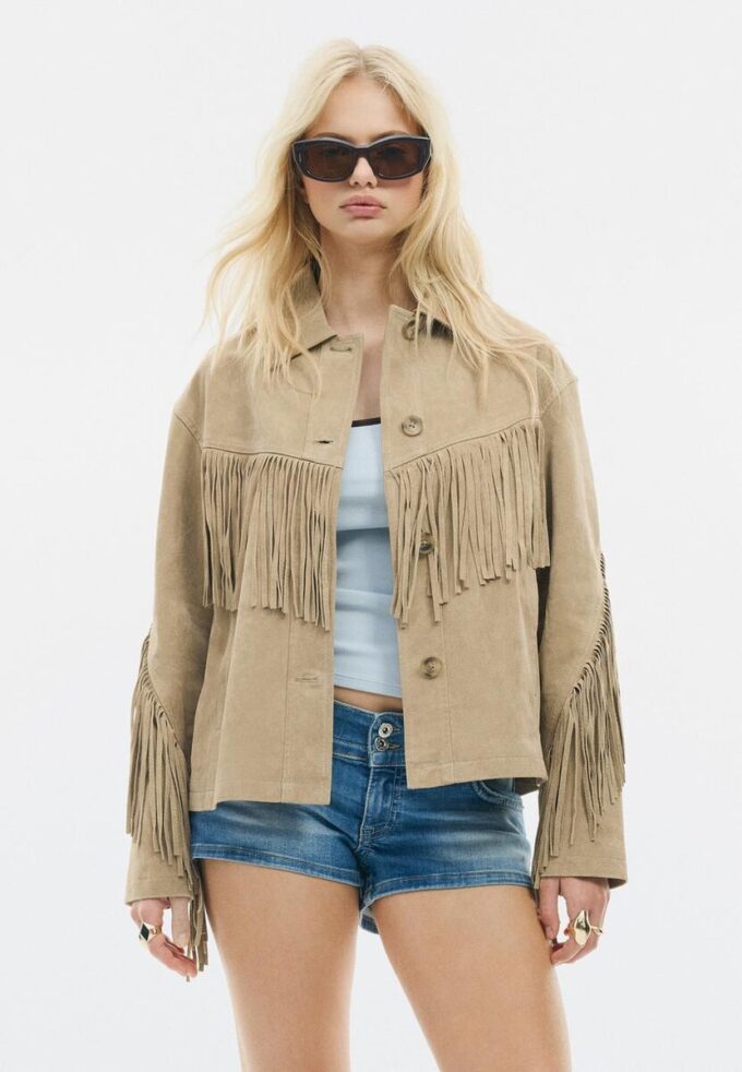 Fringed Leather Jacket