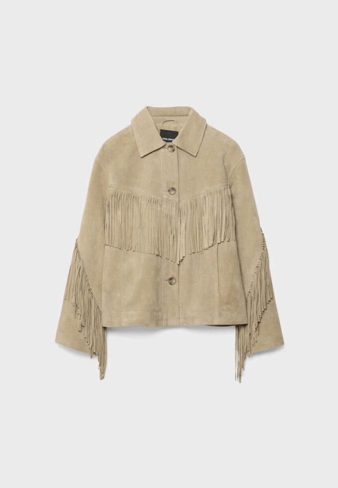 Fringed Leather Jacket