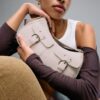 Half-Moon Shoulder Bag with Pockets