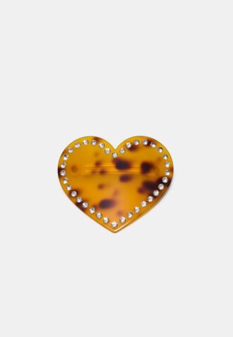 Heart Stud Fur Clip