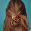 Heart Stud Fur Clip