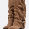 High-Heel Joots Leather Boots