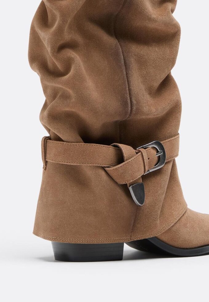 High-Heel Joots Leather Boots
