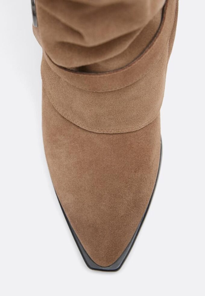 High-Heel Joots Leather Boots