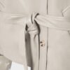 High Neck Leather Effect Trench Coat High Neck Leather Effect Trench Coat